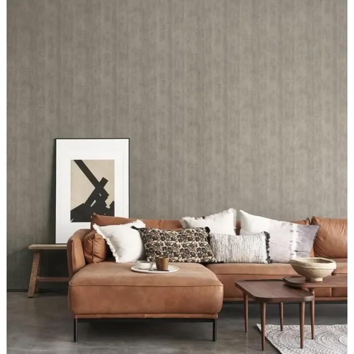 Casadeco|Papel pintado hormigón gris pardo para salón y espacios modernos|Imitacion Hormigón