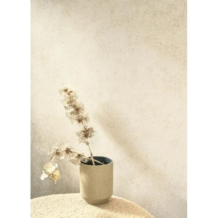 Casadeco|Beige lime plaster effect wallpaper|Stucco Imitation