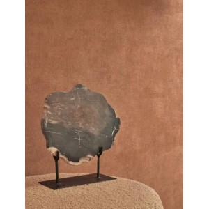 Elitis|Dark green stucco wallpaper with lime paint look|Stucco Imitation 2