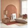 Casadeco|Braune Tapete mit Terrakotta-Kalkputz-Effekt|Stuckimitat