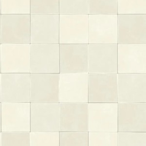 Marburg|Tapetenimitation in Blau und Beige Fliese|Fliesenimitat