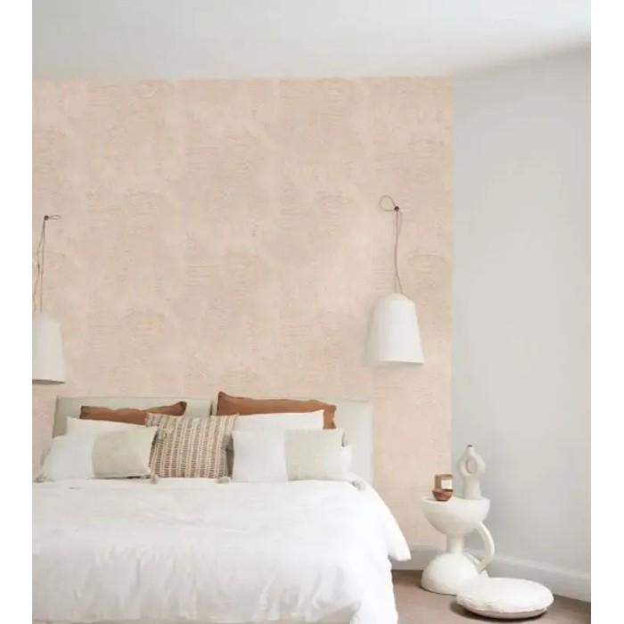 Casadeco|Zen 3D sand groove wallpaper in light beige|Oriental