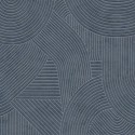 Casadeco|Modern oriental style wallpaper in blue with Zen sand grooves|Contemporary