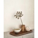 Casadeco|Papier peint minimaliste blanc imitant tatami japonais|Papier Peint