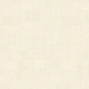 Casamance|Holztapete Raffia geometrisch orange|Modern