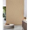 Casadeco|Oriental style wallpaper with iridescent beige stripes of Japanese tatami|Oriental