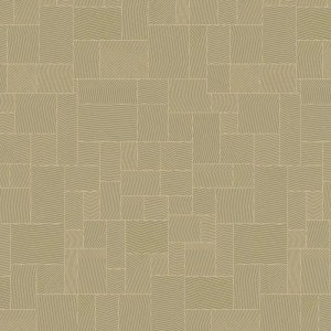 Casadeco|Modern oriental style wallpaper with blue Japanese tatami squares|Oriental