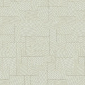 Casadeco|Modern oriental style wallpaper with blue Japanese tatami squares|Oriental