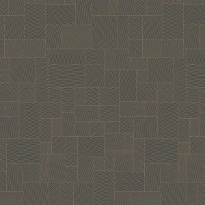 Casadeco|Modern oriental style wallpaper with blue Japanese tatami squares|Oriental