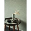 Casadeco|Green leather effect wallpaper with leathercraft-style interweaving|Skin Imitation