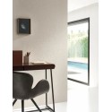 Casadeco|Graue Kunstleder-Tapete mit eleganter Ausstanzung|Lederimitat