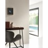 Casadeco|Imitation gray leather wallpaper with elegant cut-out|Skin Imitation