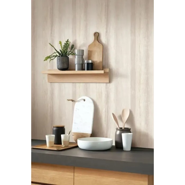 Casadeco|Papel Pintado rayas beige efecto hormigón|Rayas