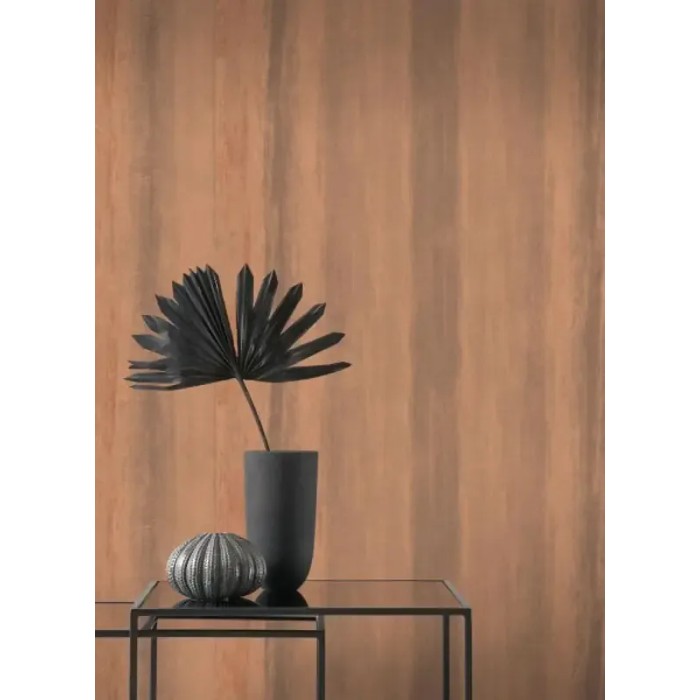 Papel Pintado rayas cobrizo efecto hormigón - Casadeco Les Rayures 26923115