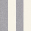 Casadeco|Tapete beige-blaue Textilstreifen|Streifen