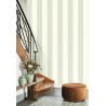 Casadeco|Papel Pintado rayas beige y azul efecto textil|Rayas