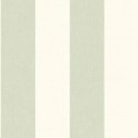 Casadeco|White and green textile-effect striped wallpaper|Stripes