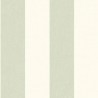 Casadeco|White and green textile-effect striped wallpaper|Stripes
