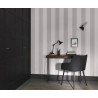 Casadeco|Papier peint rayures grises effet textile|Rayures