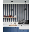 Casadeco|Nautical beige and white striped wallpaper|Stripes