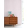 Casadeco|Papier peint rayures fines blanc et rose|Enfants