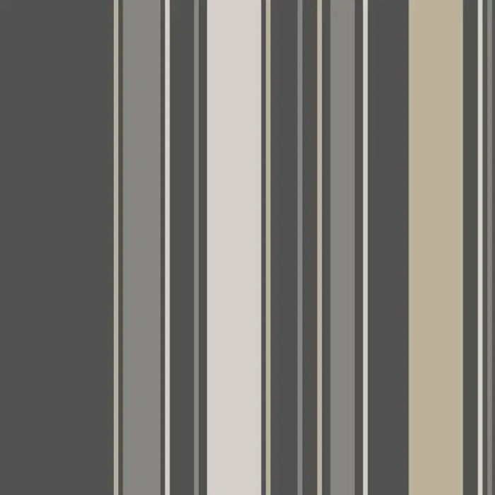 Casadeco|Papel Pintado rayas negro elegante|Rayas