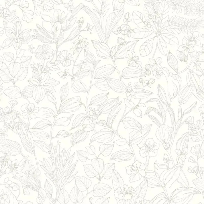 Casadeco|Papel Pintado flores silvestres estilo escandinavo beige|Escandinavo