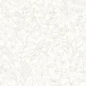 Casadeco|Papier peint fleurs sauvages style scandinave beige|Scandinave