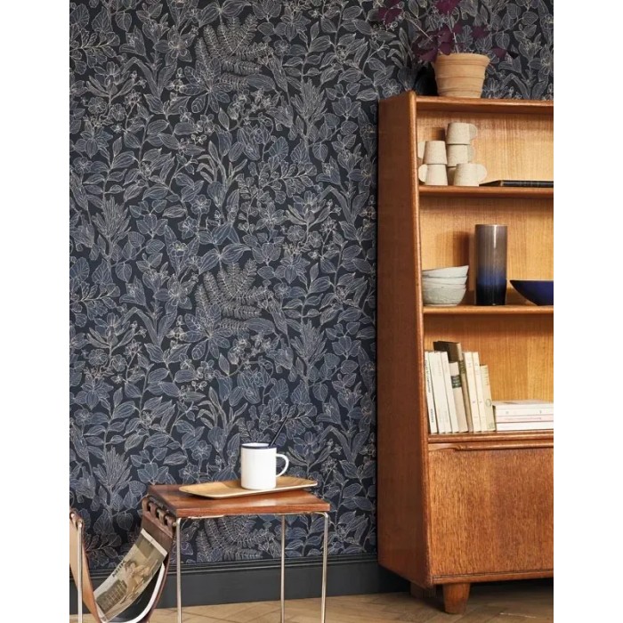 Casadeco|Scandinavian style wildflower wallpaper in beige|Scandinavian