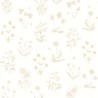 Casadeco|Papier peint style botanique scandinave, fleurs sauvages roses|Scandinave