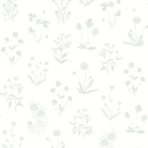 Borastapeter|Wallpaper elegant leafy floral in blue green and beige|Scandinavian