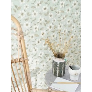 Eijffinger|Skandinavische Tapete mit Wellen Relief in Beige|Romantisch 2