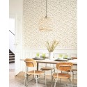 Casadeco|Papel Pintado floral romántico clematitas trepadoras rosa|Romántico