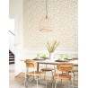 Casadeco|Papel Pintado floral romántico clematitas trepadoras rosa|Romántico