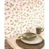 Casadeco|Papel Pintado floral romántico clematitas trepadoras rosa|Romántico