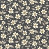 Casadeco|Floral wallpaper with climbing clematis in black|Floral