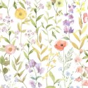 Casadeco|Mehrfarbige Blumentapete im skandinavischen Stil|Blumen