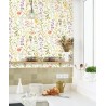 Casadeco|Mehrfarbige Blumentapete im skandinavischen Stil|Blumen