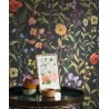 Casadeco|Papier peint style scandinave noir avec fleurs multicolores|Floral