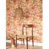 Casadeco|Papier peint floral grandes fleurs, dahlias multicolores|Floral