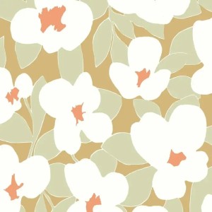 Rasch|Tapete Retro Vintage Muster orange|Retro