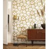 Casadeco|Papier peint fleurs vintage design style rétro|Papier Peint