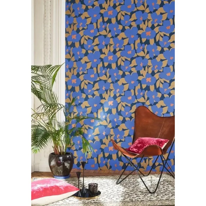 Casadeco|Papel Pintado flores estilo vintage con un toque retro|Retro