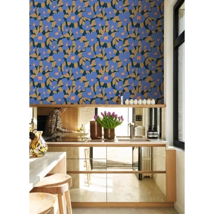 Casadeco|Vintage-style floral wallpaper with a retro touch|Retro