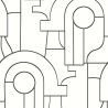Casadeco|Papier peint style Art déco noir et blanc|Art Déco