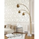 Casadeco|Art-Déco-Tapete in Schwarz-Weiß|Art Deco