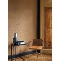 Casadeco|Papier peint géométrique style Art déco bleu et marron|Art Déco