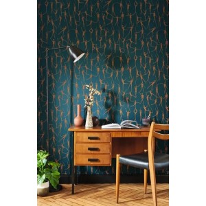 Grandeco|Modern pine landscape green wallpaper|Figurative 2