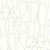 Casadeco|Figurative Tapete mit Silhouettenideal für Modeboutiquen|Minimalistisch