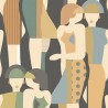 Casadeco|Figurative Tapete mit Modenschau im Vintage-Stil|Figurative